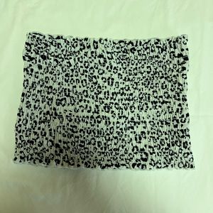 Cheetah print tube top
